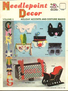 Needlepoint Decor Volume 5 Vintage Craft Pattern Book 1984 - Picture 1 of 1