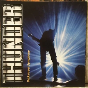 THUNDER - Backstreet Symphony - 2-seitiges PROMO LP Cover Slick / Poster 12"x12" - Bild 1 von 2