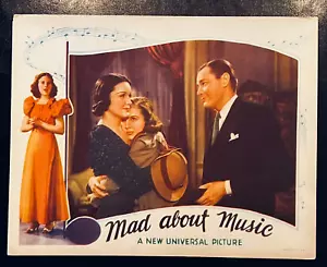 *RARO* TESSERA LOBBY MAD ABOUT MUSIC ORIG 1938, DEANNA DURBIN - Foto 1 di 1