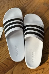 BEW Adidas ADILETTE MEN 9 Women 10 Shower Slides Slippers Sandals Shoes FAST - Picture 1 of 4