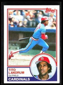 1983 Topps Tito Landrum St. Louis Cardinals #337