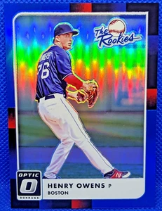 HENRY OWENS 2016 Donruss Optic The Rookies BLUE PRIZM 19/149 #TR14 RED SOX - Picture 1 of 4