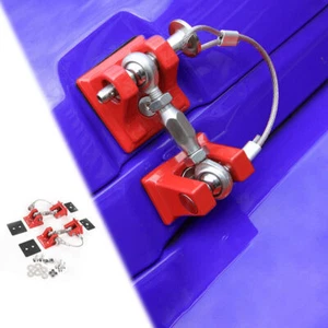 For Jeep Wrangler JL 2018-2020 Red Engine Hood Catch Latches Lock Buckle Cover - Bild 1 von 4