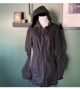 Bench black hooded anorak zip front jacket Small/6 - Picture 1 of 6