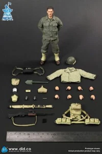 DID XA80012 WWII US 2nd Ranger Battalion Private First Class Reiben 1/12 FIGURE - Picture 1 of 12