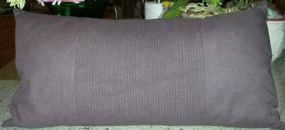 DKNY  "CENTER CORDS "  TOSS PILLOW 11"x 22" CURRANT  ~bnip~ - Image 1 of 3
