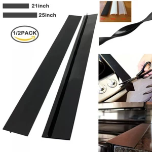 Silicone Kitchen Stove Counter Gap Covers Gap Filler Spill Oven Slit Seal Strips - Picture 1 of 20