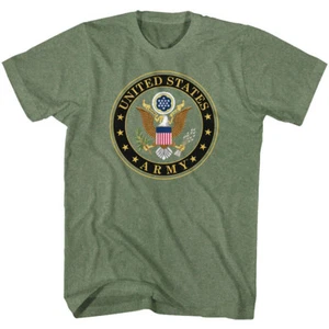 United States Armed Forces USA Full Color Army Seal Men's T Shirt  - Picture 1 of 3