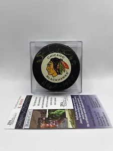 Stan Mikita Signed Inscribed Chicago Blackhawk NHL Puck W/ Case JSA COA - Picture 1 of 4