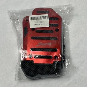 Juego de 2 piezas de accesorios para automóvil con freno de gasolina automático antideslizante rojo - Imagen 1 de 12