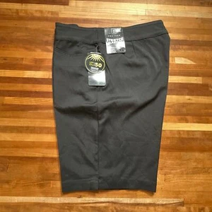 PGA Women's Stretch360 Golf Shorts Stretch Waistband 10, Black - Picture 1 of 7