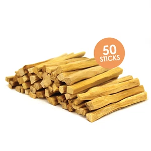 Incenso Palo Santo confezione da 50 Bastoncini di Legno 100% Naturale Organico - Imagen 1 de 9