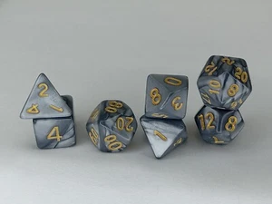 7pc Polyhedral Dice Set With Free Bag of Choice! TTRPG DND MTG Board Games - Picture 1 of 6