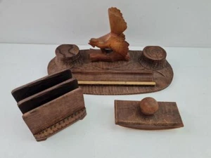 Büro Schreibset Auerhahn Tintenablöscher Briefhalter Tintenfasshalter #248931 - Bild 1 von 24