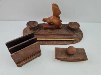 Büro Schreibset Auerhahn Tintenablöscher Briefhalter Tintenfasshalter #248931 - Bild 1 von 4