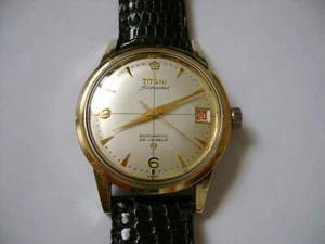 VINTAGE AUTOMATIC TITONI AIR MASTER 25 JEWELS , RUN GREAT - Picture 1 of 7