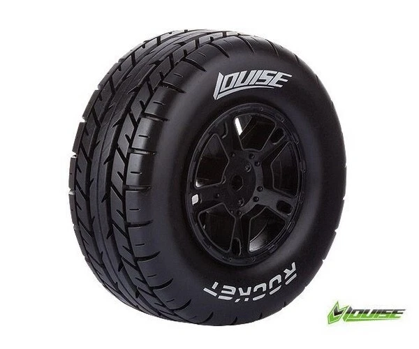 LOUISE LOUT3154SBTF SC-Rocket soft Felge schwarz 12mm Traxxas Slash vorne - Bild 1 von 1