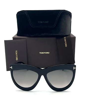 Tom Ford  DORIS FT1112 01B Black / Smoke Gradient 59mm Sunglasses TF1112 - Image 1 of 4
