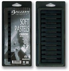 Soft Pastels Cardboard Box Set of 12 - Charcoal Black