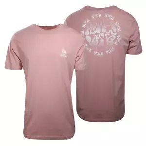 Camiseta RVCA para hombre Millennial Pink Peace Not War ajuste regular S/S (S31) - Imagen 1 de 7