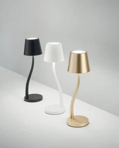 Lampada Da Tavolo Ricaricabile Touch Luce Led Calda 3000k Bar Ristoranti FABAS - Foto 1 di 8