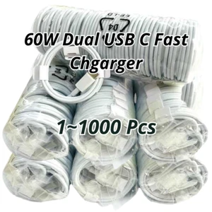20W Fast Charger Block USB C Type C Cable For iPhone 15 Pro iPad Pro Android Lot - Picture 1 of 7