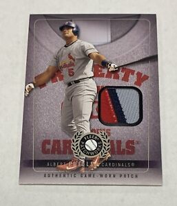 Albert Pujols 2005 Fleer Patchworks Authentic Game Worn Used Sick Patch  22/49