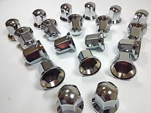 Tappo copridado ruota 60x32mm plastica CROMO LUNGO adatto per camion Scania Mercedes Volvo - Foto 1 di 6