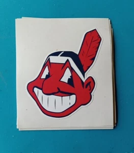 CHIEF WAHOO STICKER DECALS MANCAVE 4" - Picture 1 of 4