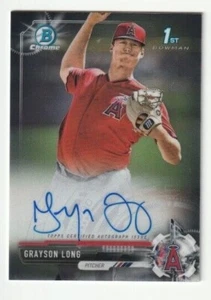 2017 Bowman Chrome Grayson Long Arizona Diamondbacks Autograph Auto Card - Picture 1 of 1