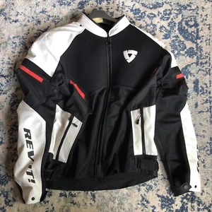 Rev'It GT-R Air 3 Mens Textile Motorcycle Jacket White/Neon Red - Picture 1 of 11