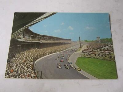 Indianapolis 500 Original 1965 The Parade Lap of the World Famous Race Postcard - Image 1 of 4