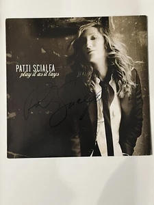 Cubierta de álbum de vinilo firmada por Patti Scialfa Play As It Lays certificado de autenticidad autógrafo - Imagen 1 de 4