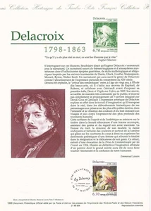 Document philatélique 1er jour 05- 1998 Tableau Delacroix Peintre - Bild 1 von 1