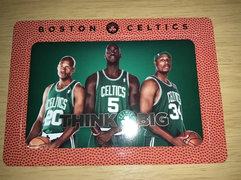 Boston Celtics Big Three Magnet Paul Pierce Kevin Garnet Ray Allen THINK BIG Cover