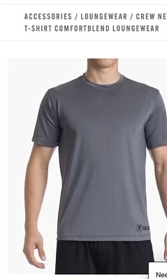 Stacy Adams Gray Stretch Polyester & Spandex Blend Pull Over Shirt Medium NEW - Image 1 of 4