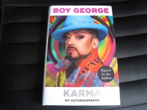 BOY GEORGE SIGNED - KARMA - FIRST UK HARDCOVER EDITION - CULTURE CLUB - Imagen 1 de 15