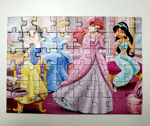 Disney Princess Mini Jigsaw Puzzle in Tin Box - 50 Piece - EUC - Picture 1 of 5