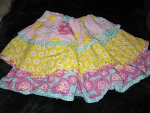 JELLY the PUG Girls 10 Skirt Twirly Ruffle Pastel Multicolor Youth Sz 10 C8 - Picture 1 of 3