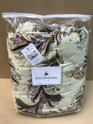 YVES DELORME Parure Ivoire Quilted Bedspread 230cm x 250cm Sateen 100% Cotton  - Image 1 of 2