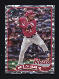 2024 Topps Series 2 #89B2-3 NOELVI MARTE RC 1989 Topps SILVER FOILBOARD Rookie - Picture 1 of 2