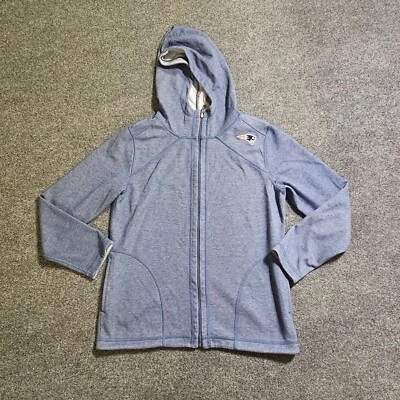 Tommy Bahama Patriots Sweatshirt Womens Medium Blue Reversible Hoodie Casual - Image 1 of 4
