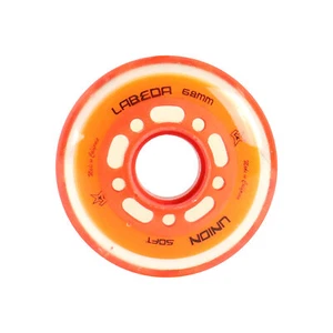 Rueda de hockey Labeda Roller Union interior suave 76A naranja 68 mm - Imagen 1 de 2