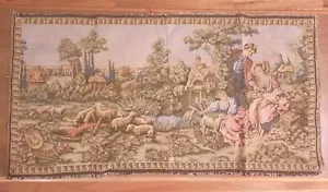 GOBLYS Made In France Tapestry 19X 36" Wall Hanging Pastoral - Picture 1 of 12