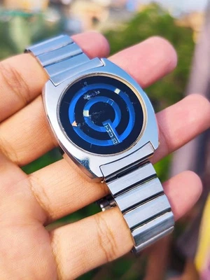 Sandoz Automatic Vintage Blue Mystery Dial Day/Date Rare 1970'S Swiss - Image 1 of 4