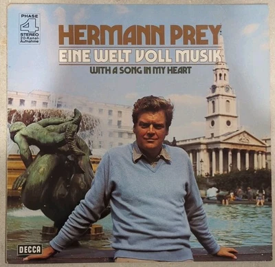 Hermann Prey - Eine Welt voll Musik (1973 Vinyl LP) Volksmusik Jazz Orchester - Bild 1 von 4