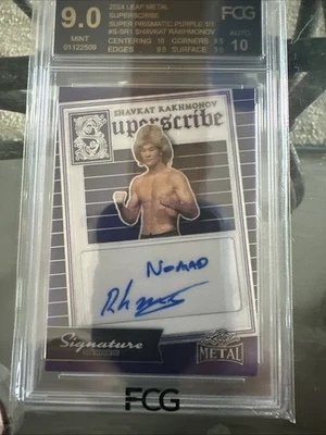 2024 Leaf Metal Superscribe Super Prismatic Purple 1/1, Inscribed (Nomad) - Image 1 of 3