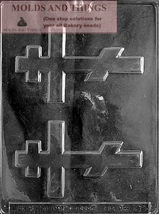 Christian Orthodox Cross Chocolate Candy Mold – Baptism, First Communion-2 mold - Picture 1 of 1