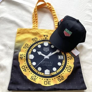 Tag Heuer Formula 1 Eco Bag and Cap Set Edizione Limitata Logo Mai Usato Regalo - Foto 1 di 24