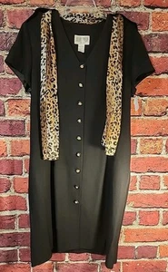 Vestido De Colección Julian Taylor Años 80 Talla 16 Ver Medidas C68 - Imagen 1 de 10